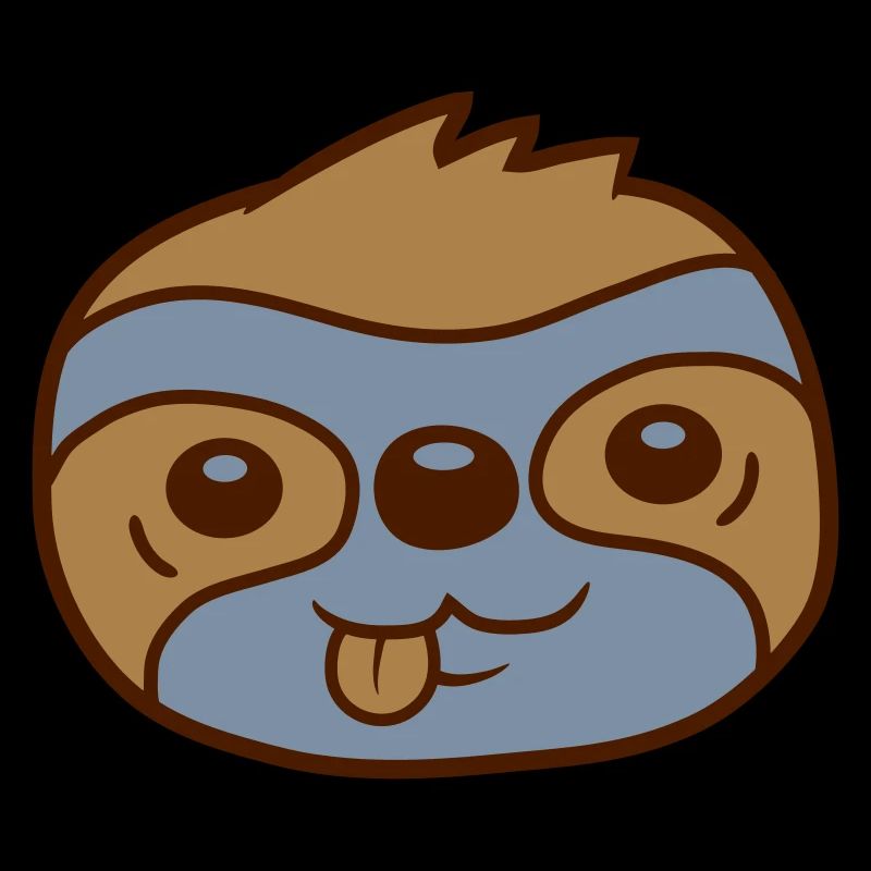 Face Sloth Comic Head