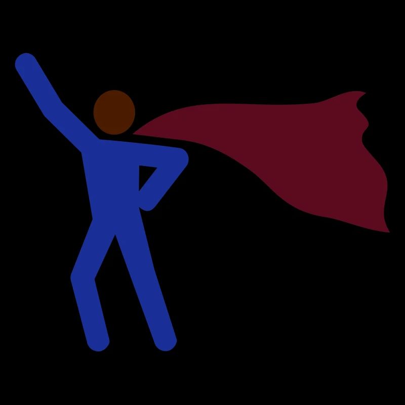 Noch Ein Super Held 3 Farb Vektor