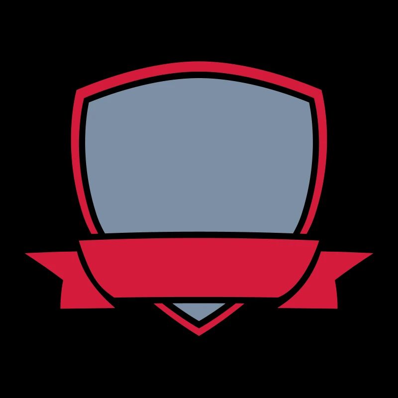 Bannière de bouclier vide