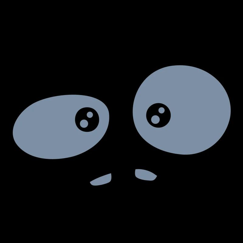 Skeptical confused comic face