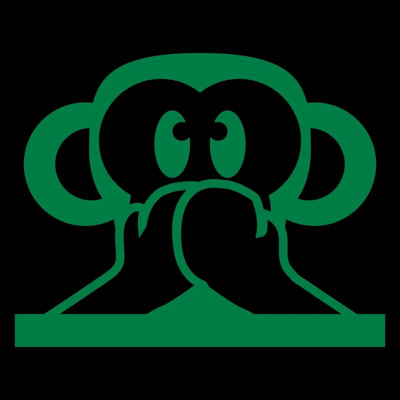 3 Wise Monkeys Speak Nothing Talk Keeps Mouth Shut