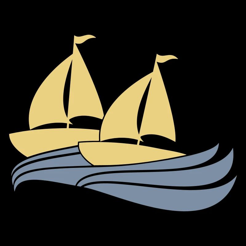 Deux navires Régate par équipe Régate de voile de compétition