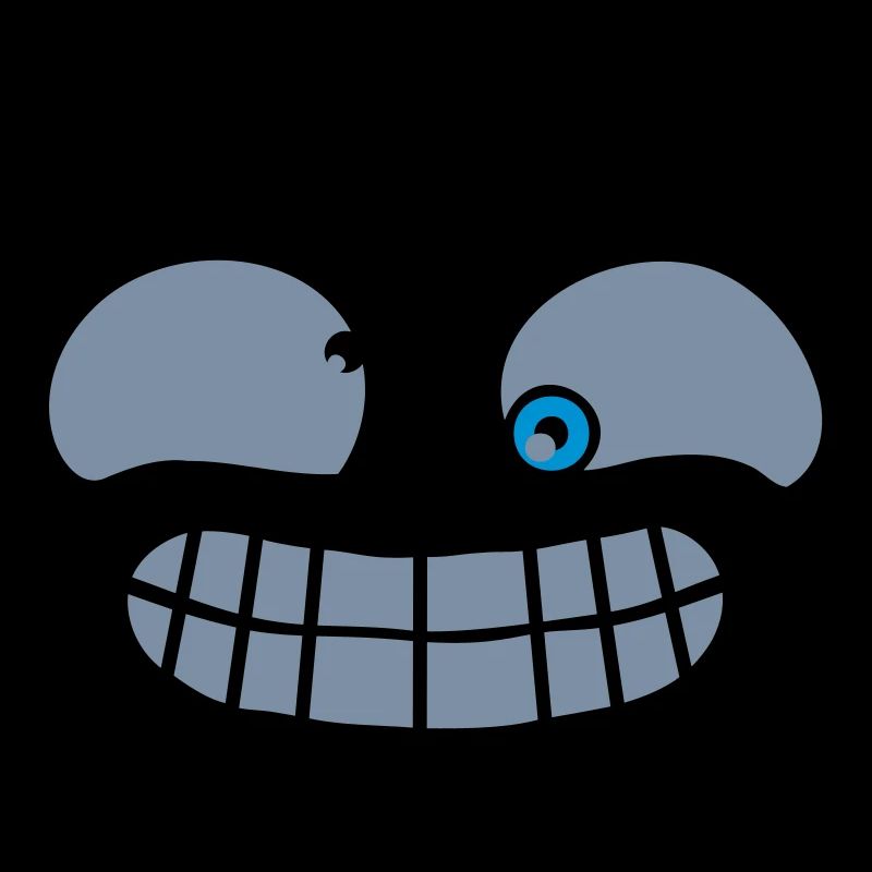 Visage grimace effronté