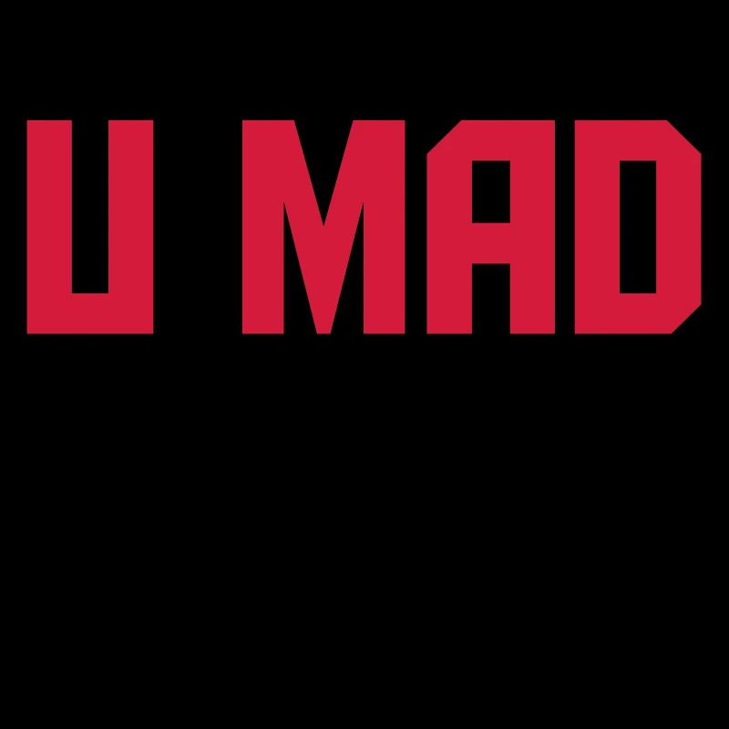 Cool U Mad Bro Text Design