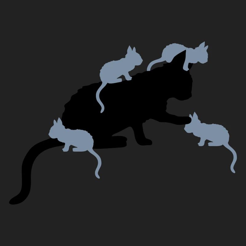 Beaucoup de chatons Mama Cat