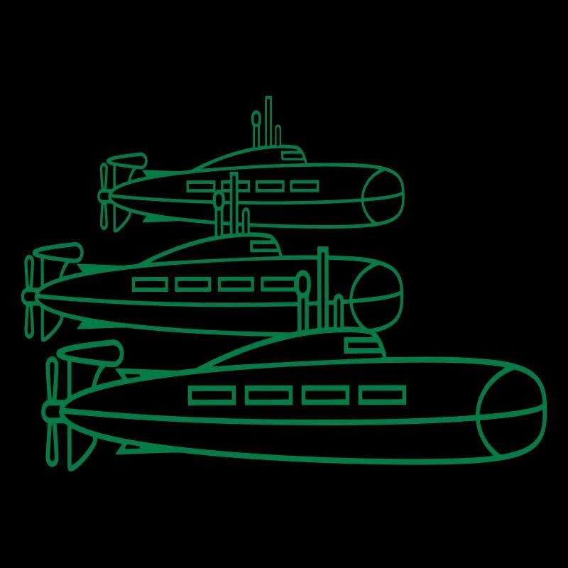 3 Submarines Fleet Three Squadrons Group Team Crew