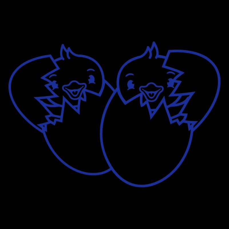 2 Birds Two Chicks Egg Hatch Born Eggshell