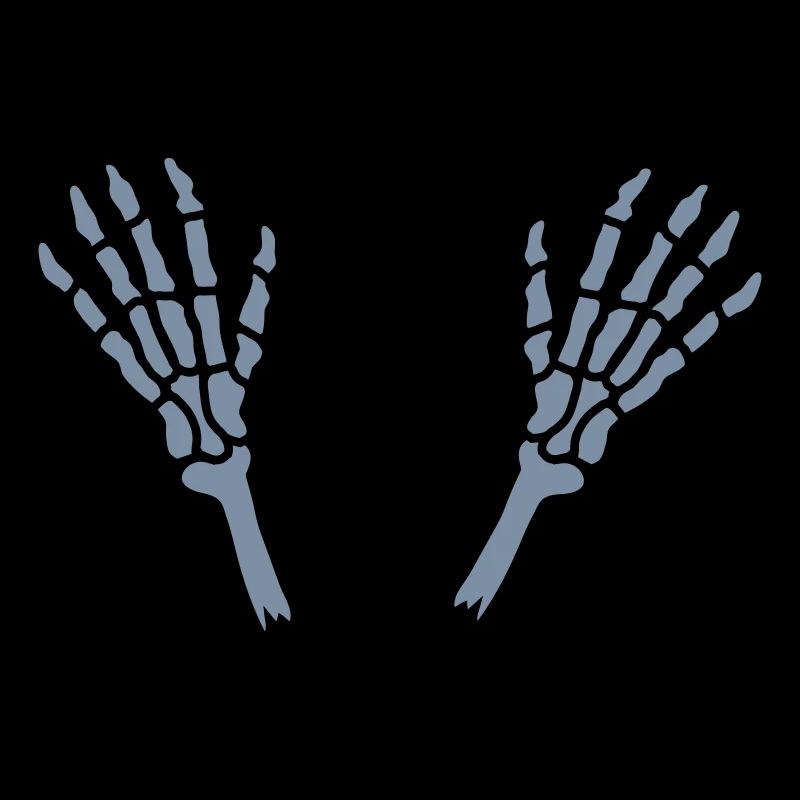 2 Skeleton Hands Bones
