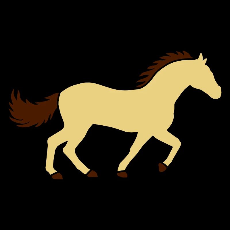 Design Silhouette de cheval de course