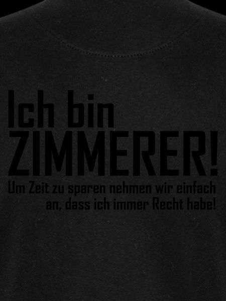 ich bin zimmerer