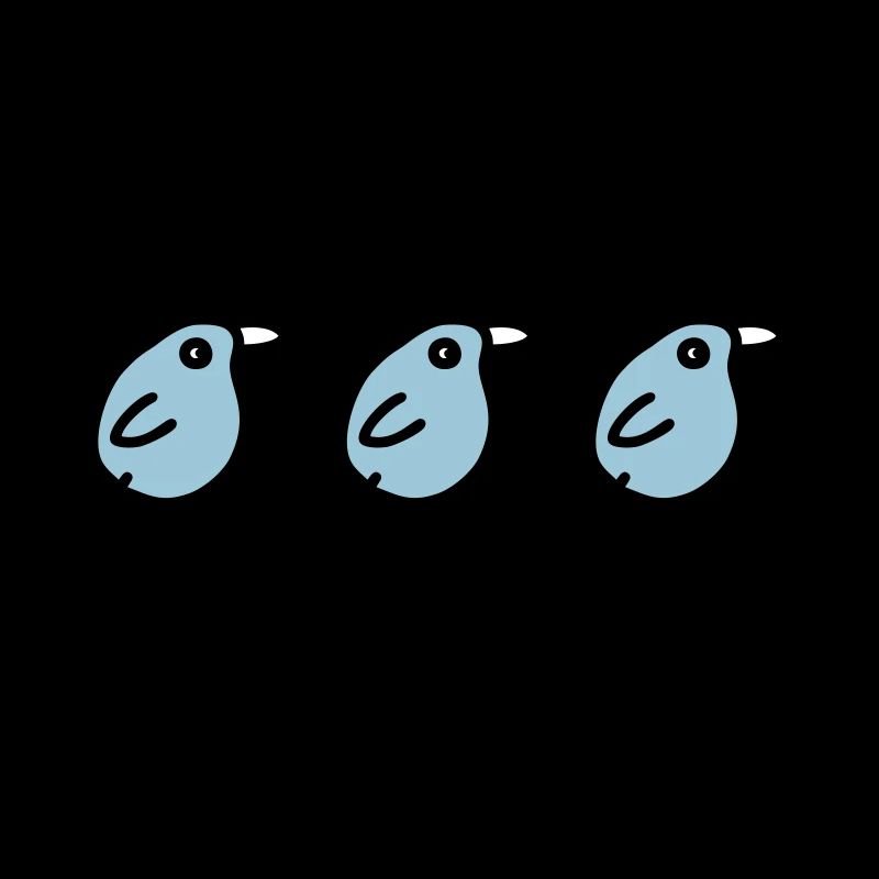 3 laufende Vögel - V3