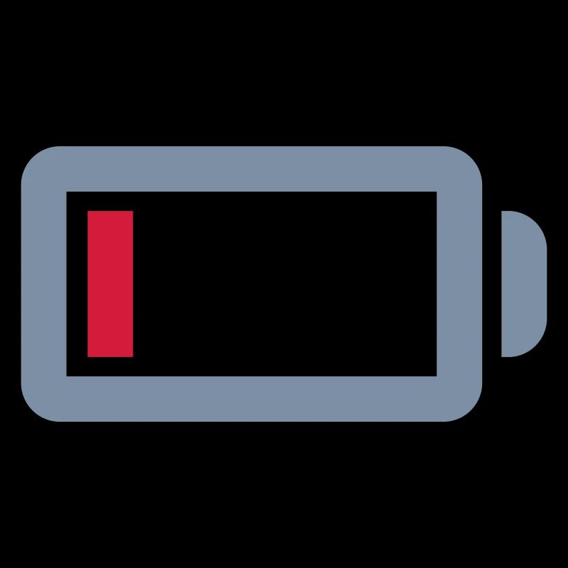Pas de batterie d’alimentation vide