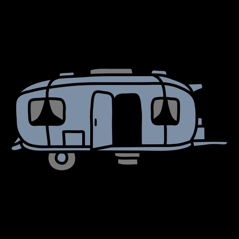 Camping Wagen Comic Design