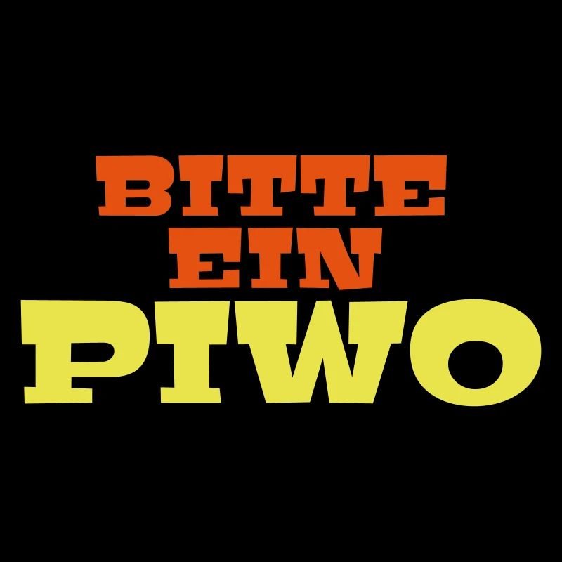 Bitte ein Piwo Polnisch Deutsch Spruch Geschenk