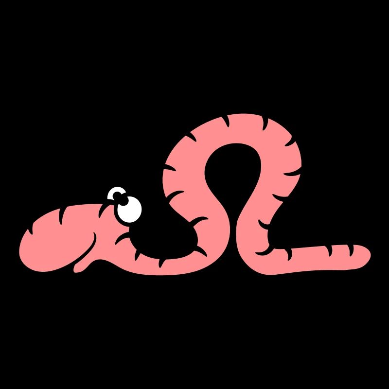 funny comic book worm