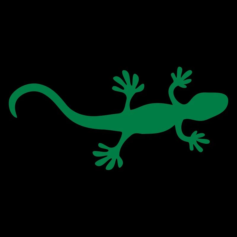 Shape lizard gecko 1 Color Vector