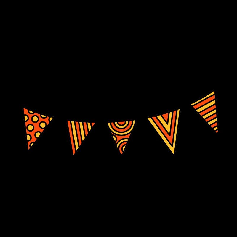 Pennant chain three-colour