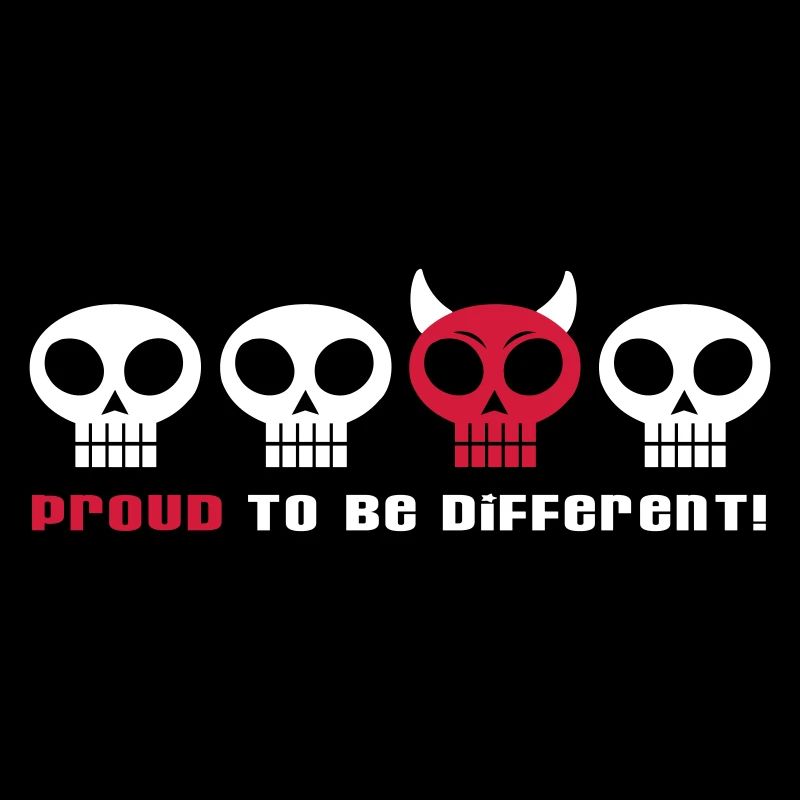 DIFFERENT PUNKY SKULLS - 2C