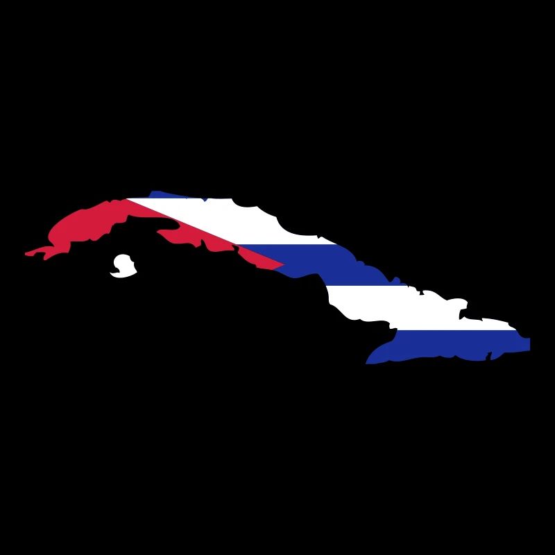 Cuba Shape Flag