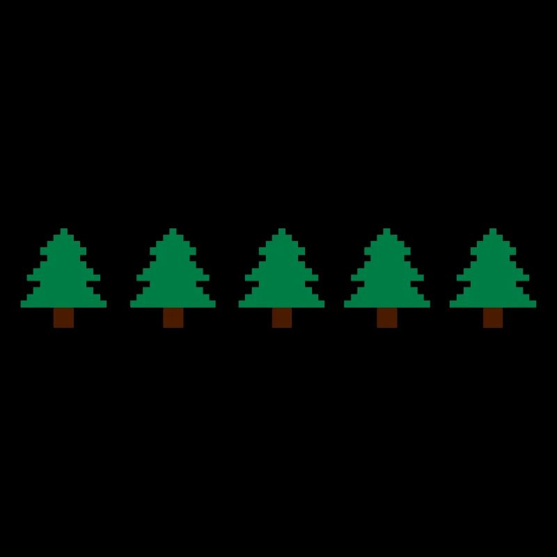 Weihnachtsbäume Pixel
