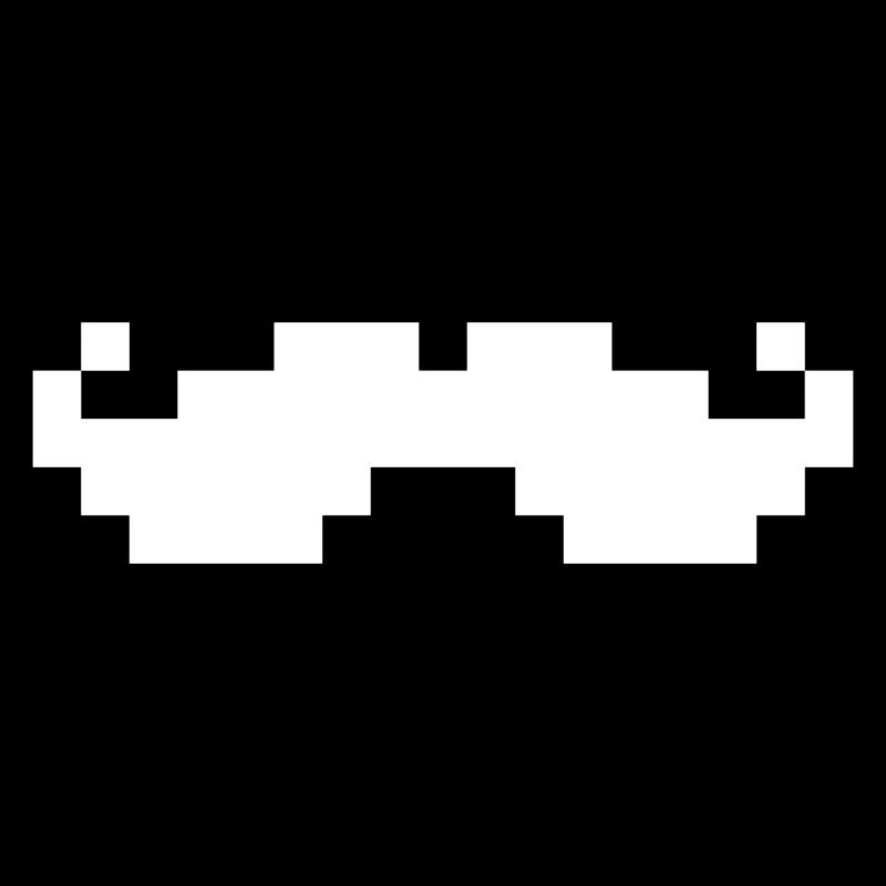 Moustache 8bit pixel