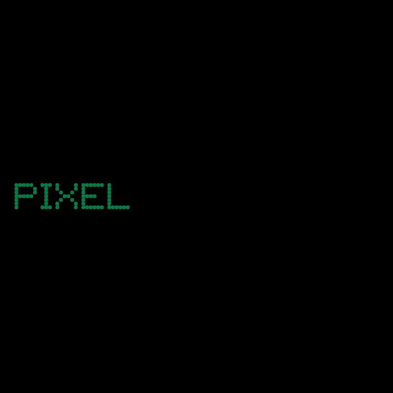 Pixelschubserin im Design von Pixeln, 2fb