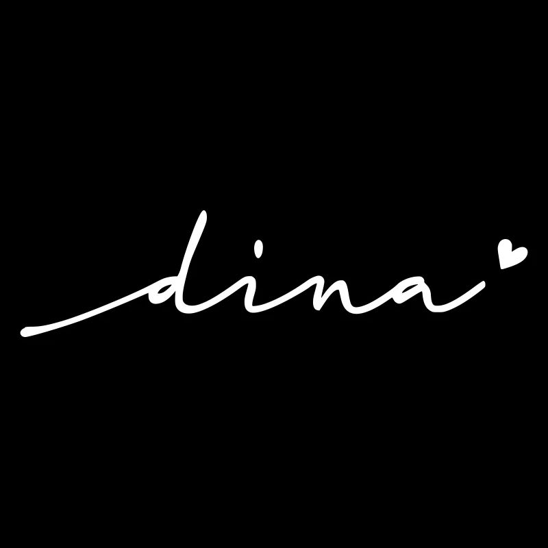 Dina Cursive Name