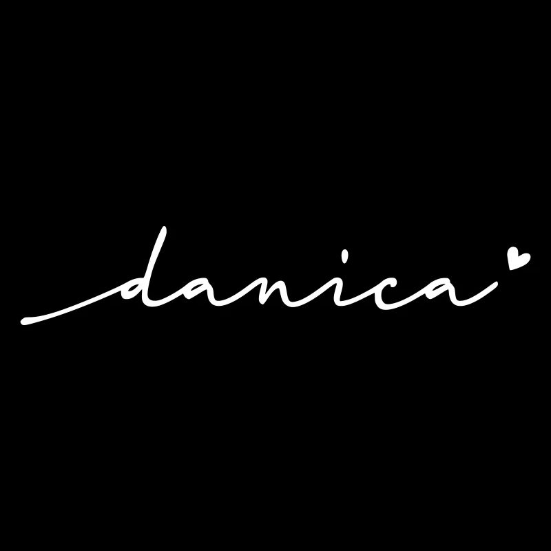 Danica Cursive Name
