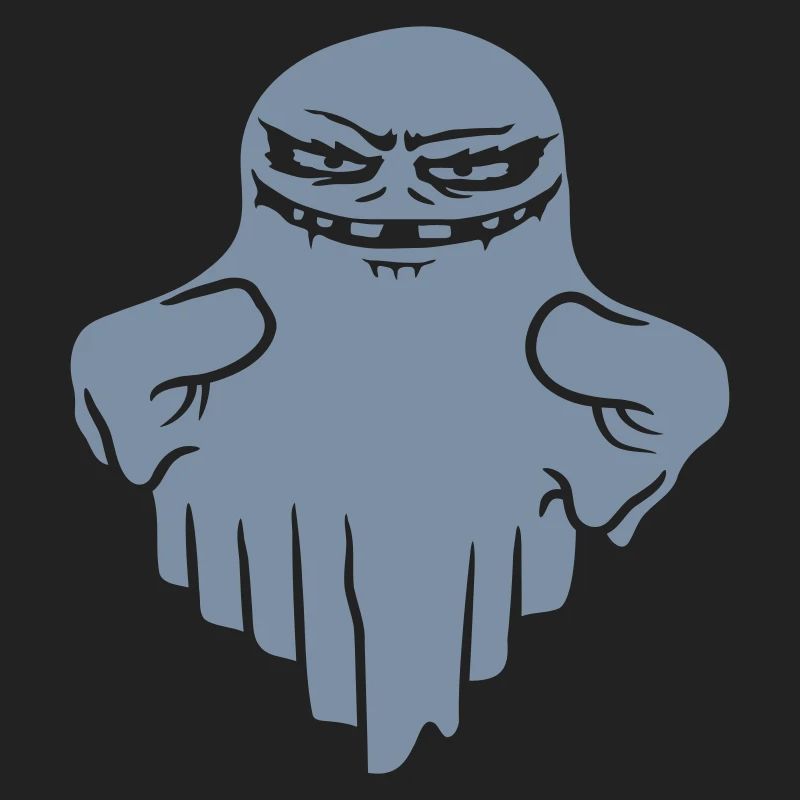 Comic schwebender Monster Geist