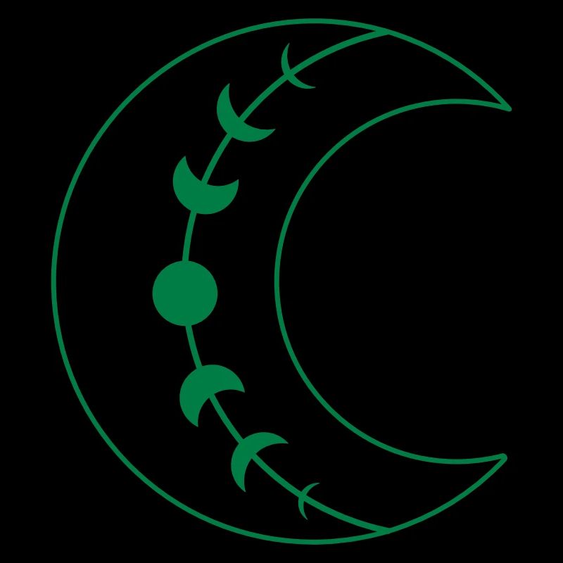 Große einzelne BOHO-Halbmondphasen