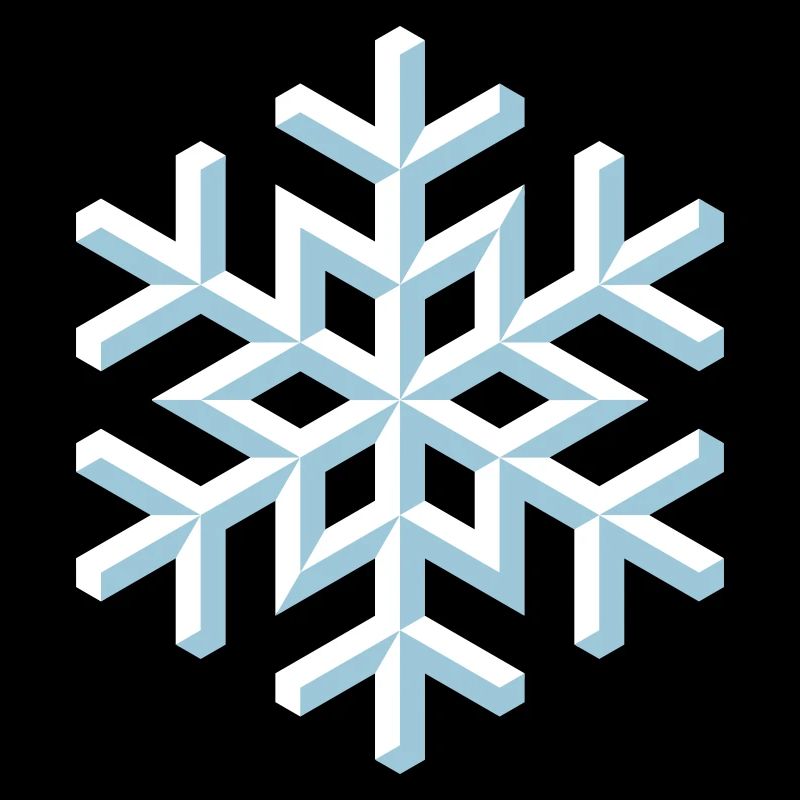 flocon de neige 3D (Neige / Flocon / Hiver)