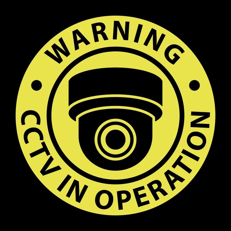 Security cameras in use symbol icon. Fixed CCTV