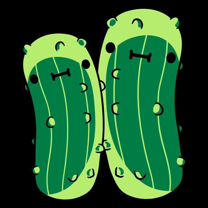 2 small cucumbers with sweet