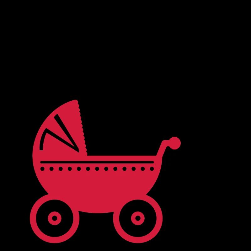 Poussette avec canne à pêche / poussette avec