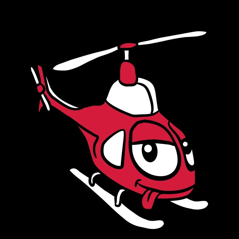 Dessin animé comique doux petit Heli