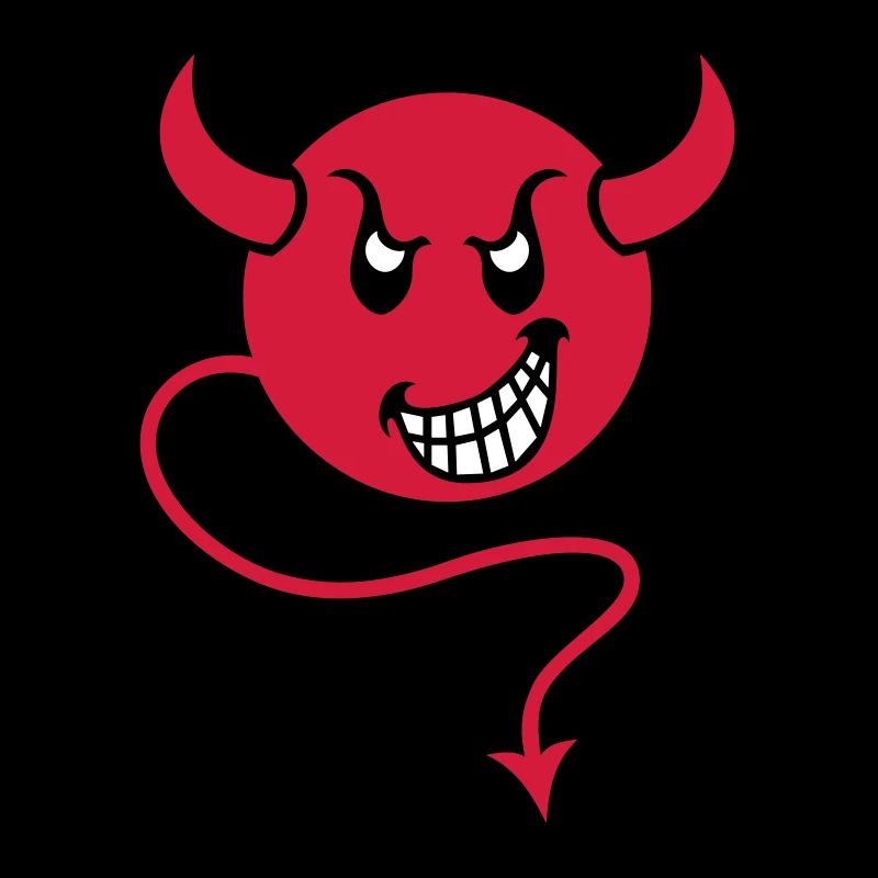 smilie devil red