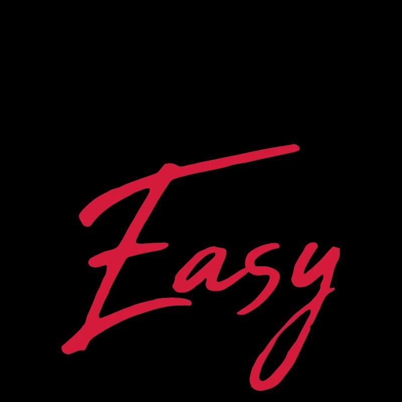 ruhig cool take it easy logo design text chill ein