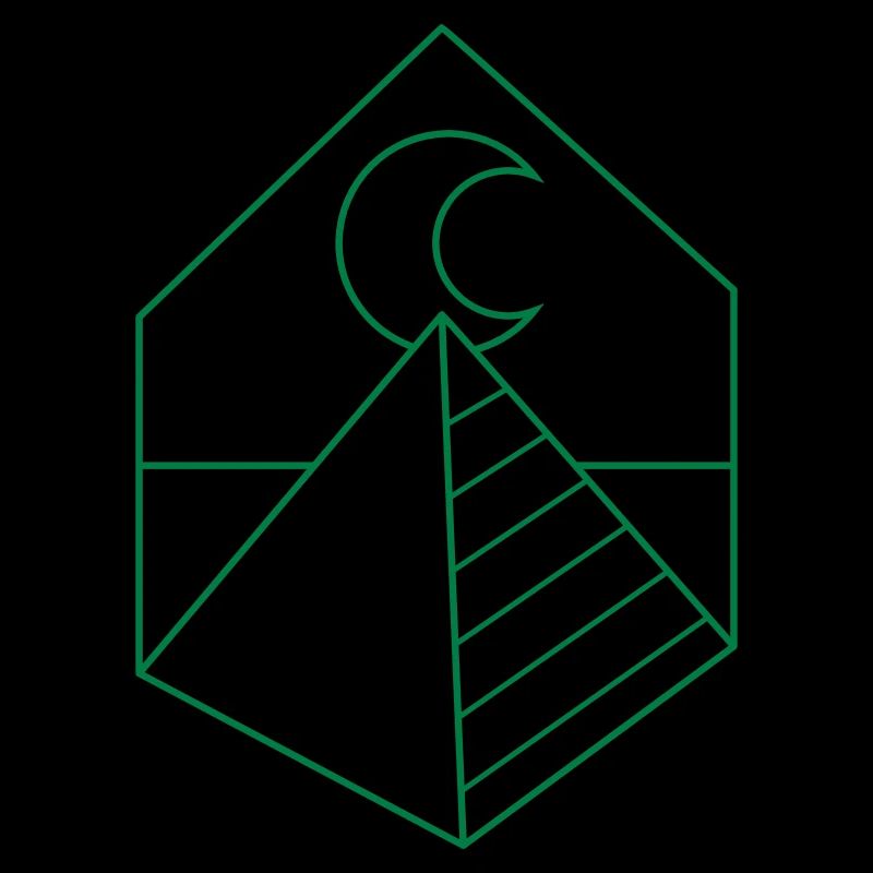 BOHO pyramid on the moon