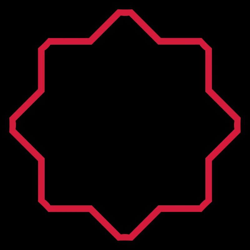 red star border frame text field write n