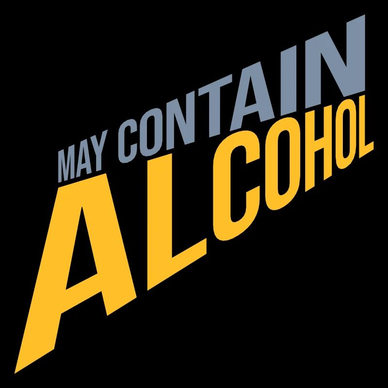 May contain alcohol Text