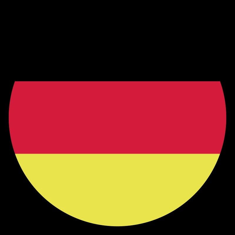 Flag Germany Germany Three Colors Vector Round
