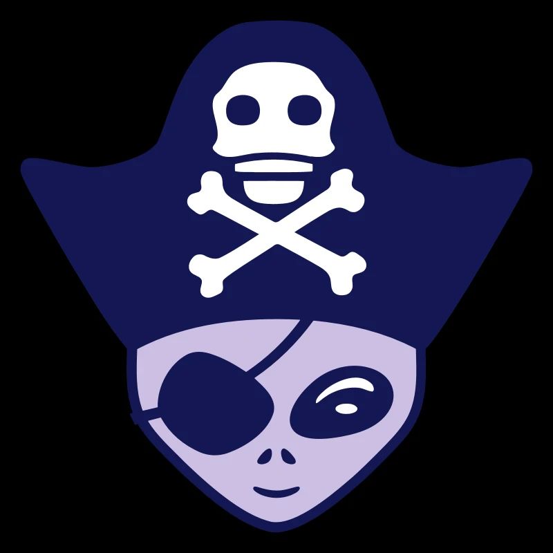 Alien Pirate Captain Cap Funny Alien