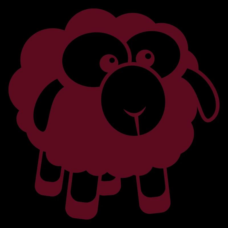 Black Sheep Small Cute Cute Lamb Cool Comic
