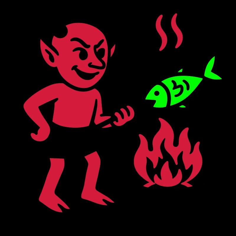 Diable avec poisson