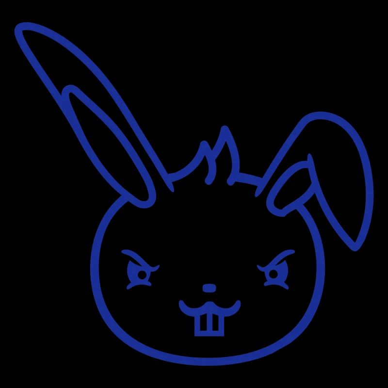 Bunny Evil Eye Naughty Cool Determined Funny