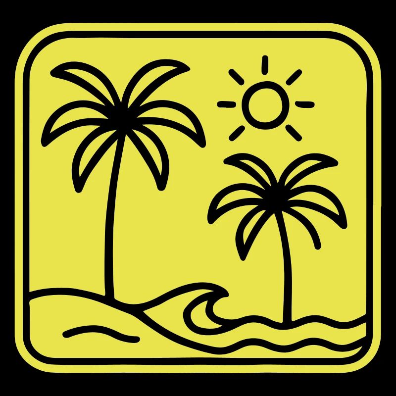 Plage de Palm Trees