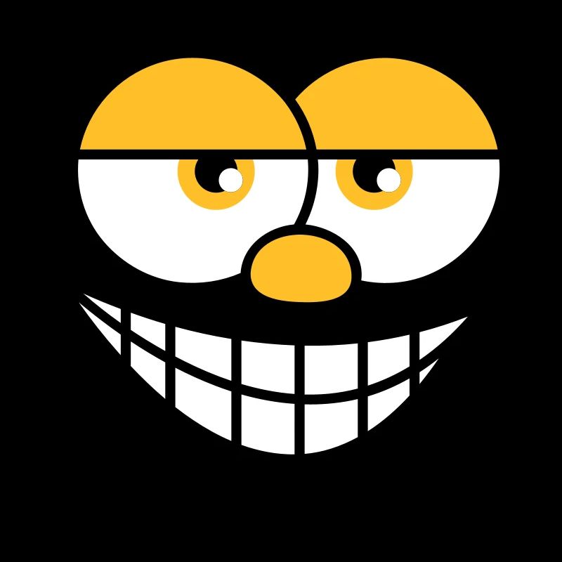 Sourire Comic Face Cool Expression faciale