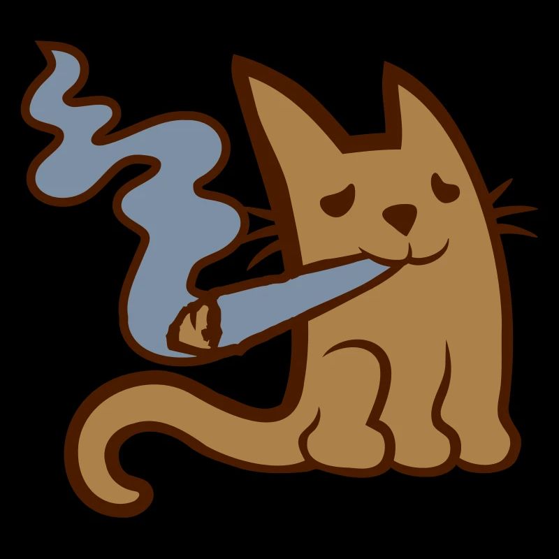 Fumer du pot mignon petit chat