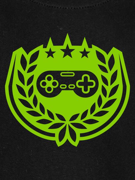 Retro Controller Sterne Lorbeerkranz