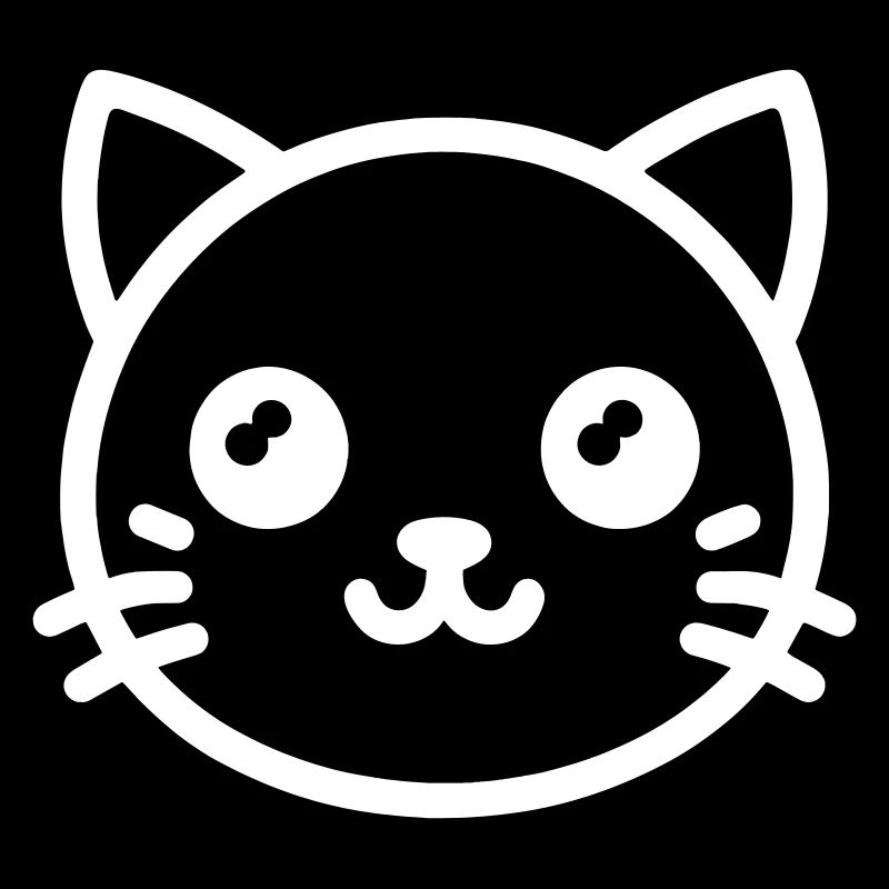 Tête de chat mignon Chat mignon